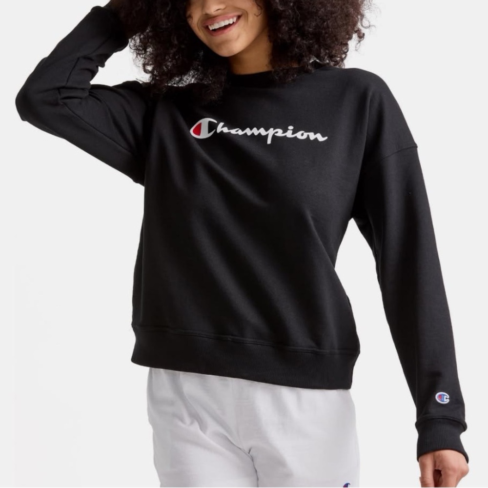 Champion Black Crewneck Sweatshirt